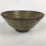 Japanese Ceramic Tea Ceremony Green Tea Bowl Vtg Brown Matcha Chawan GTB843