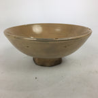 Japanese Ceramic Tea Ceremony Green Tea Bowl Vtg Chawan Beige GTB882