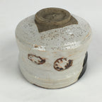 Japanese Ceramic Tea Ceremony Green Tea Bowl Vtg Chawan Black Oribe GTB903