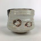 Japanese Ceramic Tea Ceremony Green Tea Bowl Vtg Chawan Black Oribe GTB903