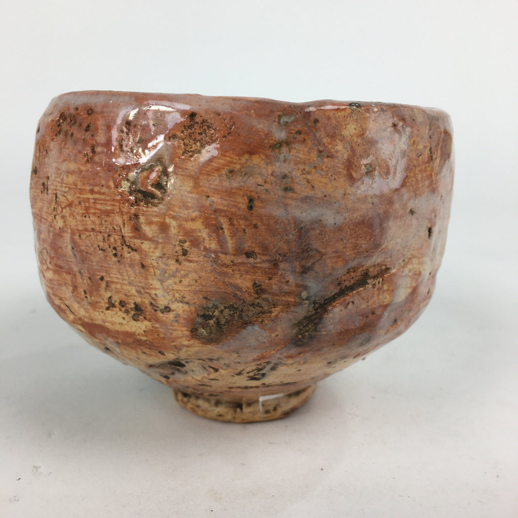 Japanese Ceramic Tea Ceremony Green Tea Bowl Vtg Chawan Brown GTB845