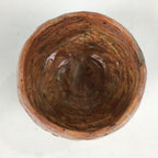 Japanese Ceramic Tea Ceremony Green Tea Bowl Vtg Chawan Brown GTB845