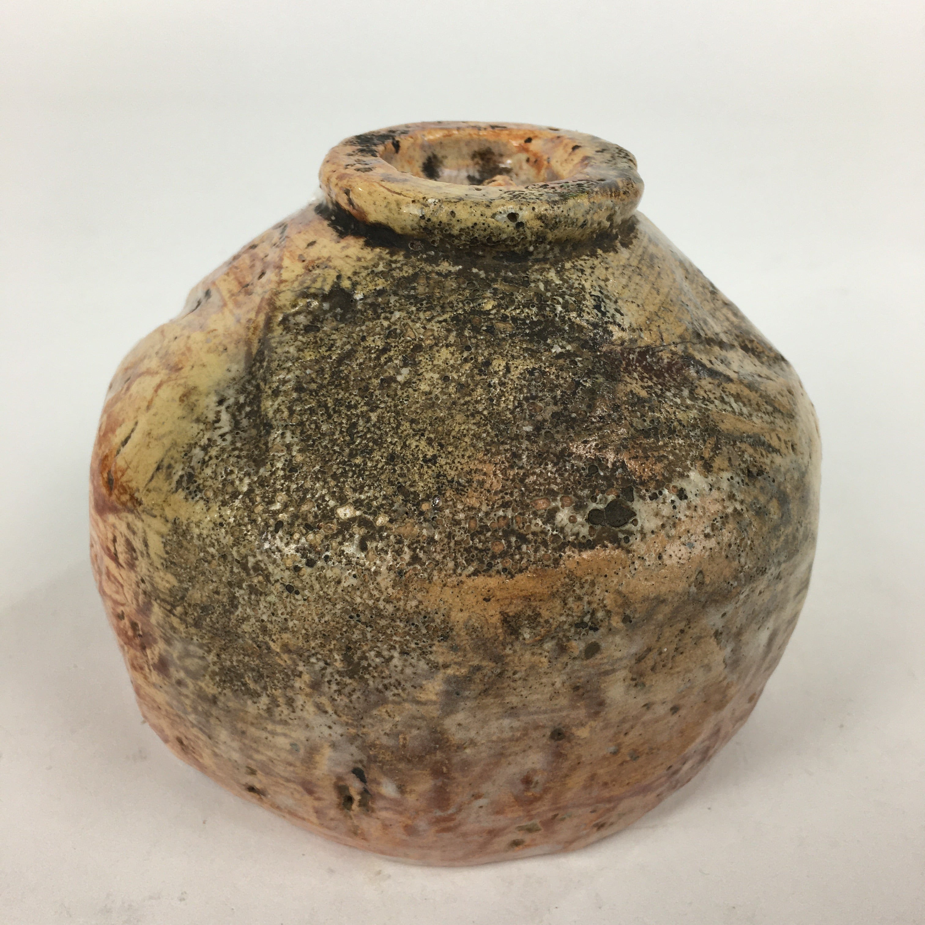 Japanese Ceramic Tea Ceremony Green Tea Bowl Vtg Chawan Brown GTB845