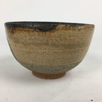 Japanese Ceramic Tea Ceremony Green Tea Bowl Vtg Chawan Brown GTB851