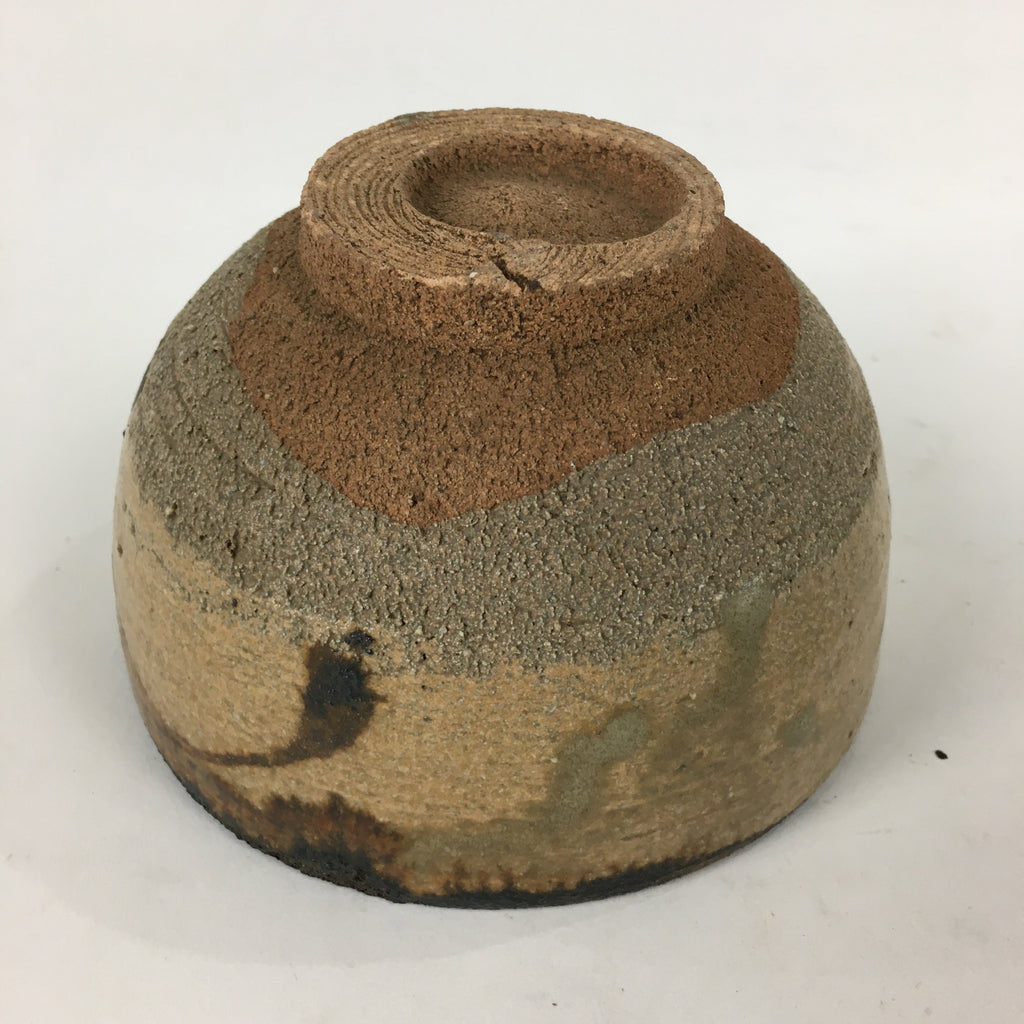 Japanese Ceramic Tea Ceremony Green Tea Bowl Vtg Chawan Brown GTB851