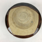 Japanese Ceramic Tea Ceremony Green Tea Bowl Vtg Chawan Brown GTB867
