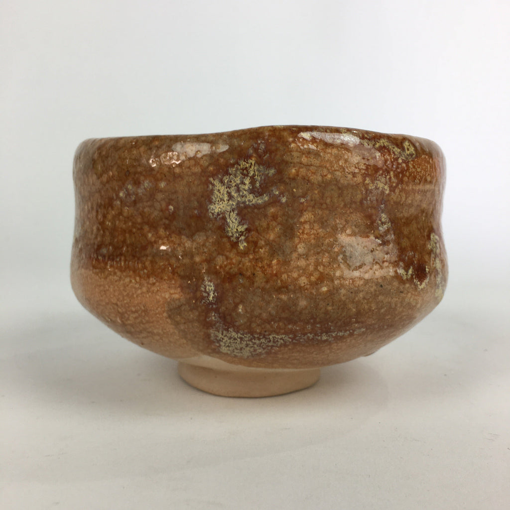 Japanese Ceramic Tea Ceremony Green Tea Bowl Vtg Chawan Brown GTB911