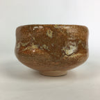 Japanese Ceramic Tea Ceremony Green Tea Bowl Vtg Chawan Brown GTB911
