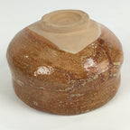 Japanese Ceramic Tea Ceremony Green Tea Bowl Vtg Chawan Brown GTB911