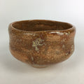 Japanese Ceramic Tea Ceremony Green Tea Bowl Vtg Chawan Brown GTB911
