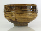 Japanese Ceramic Tea Ceremony Green Tea Bowl Vtg Chawan Brown GTB945