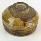 Japanese Ceramic Tea Ceremony Green Tea Bowl Vtg Chawan Brown GTB945