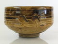 Japanese Ceramic Tea Ceremony Green Tea Bowl Vtg Chawan Brown GTB945