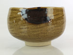 Japanese Ceramic Tea Ceremony Green Tea Bowl Vtg Chawan Brown GTB952