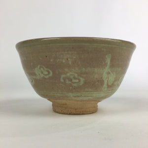 Japanese Ceramic Tea Ceremony Green Tea Bowl Vtg Chawan Crane GTB900