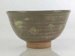 Japanese Ceramic Tea Ceremony Green Tea Bowl Vtg Chawan Crane GTB940
