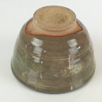 Japanese Ceramic Tea Ceremony Green Tea Bowl Vtg Chawan Crane GTB943