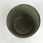 Japanese Ceramic Tea Ceremony Green Tea Bowl Vtg Chawan Cylinder GTB884