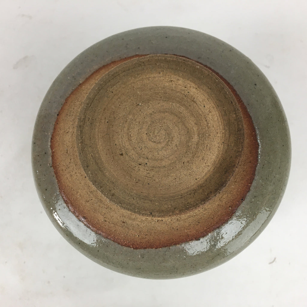 Japanese Ceramic Tea Ceremony Green Tea Bowl Vtg Chawan Cylinder GTB884