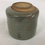 Japanese Ceramic Tea Ceremony Green Tea Bowl Vtg Chawan Cylinder GTB884