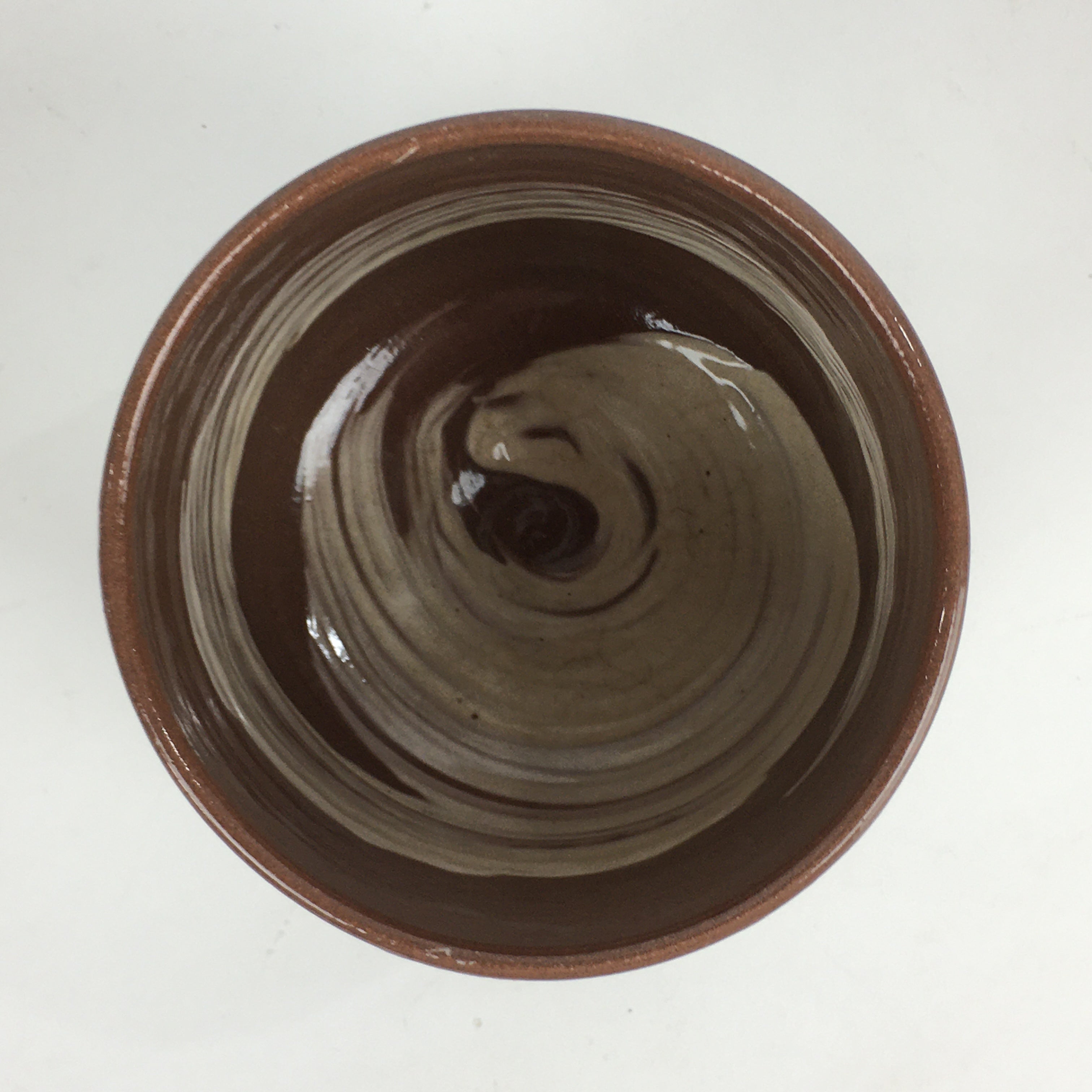 Japanese Ceramic Tea Ceremony Green Tea Bowl Vtg Chawan Cylinder GTB888