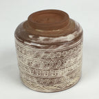 Japanese Ceramic Tea Ceremony Green Tea Bowl Vtg Chawan Cylinder GTB888