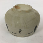 Japanese Ceramic Tea Ceremony Green Tea Bowl Vtg Chawan Face GTB868