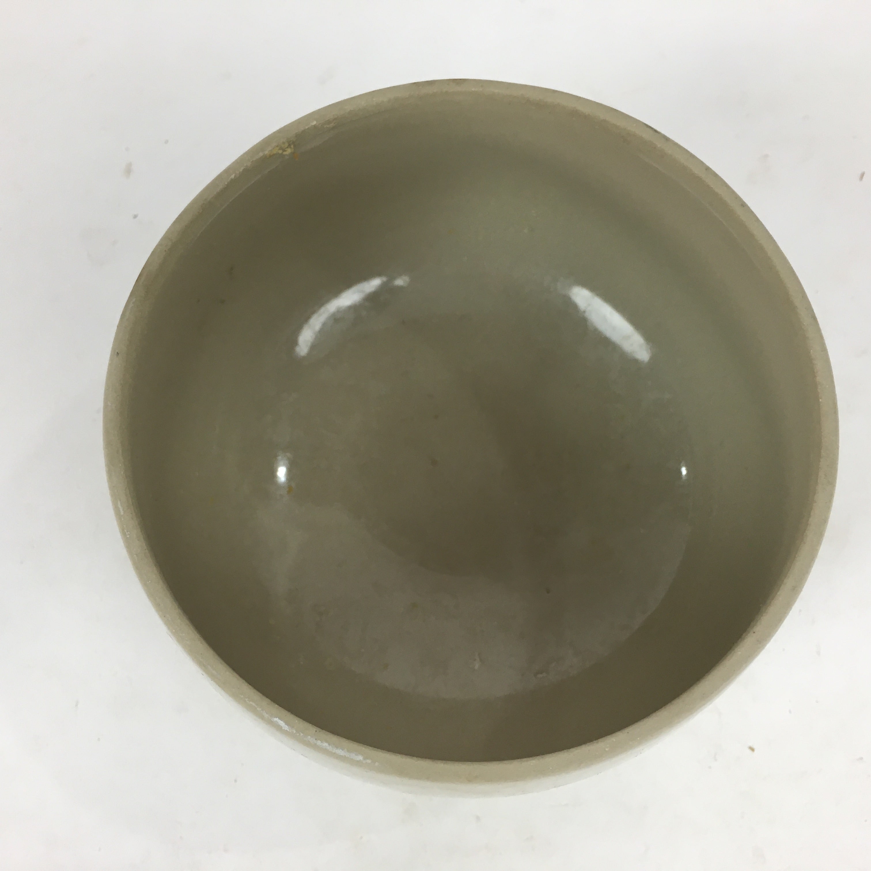 Japanese Ceramic Tea Ceremony Green Tea Bowl Vtg Chawan Face GTB868