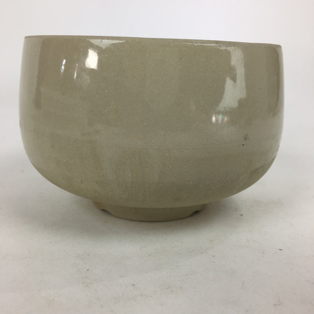 Japanese Ceramic Tea Ceremony Green Tea Bowl Vtg Chawan Face GTB868