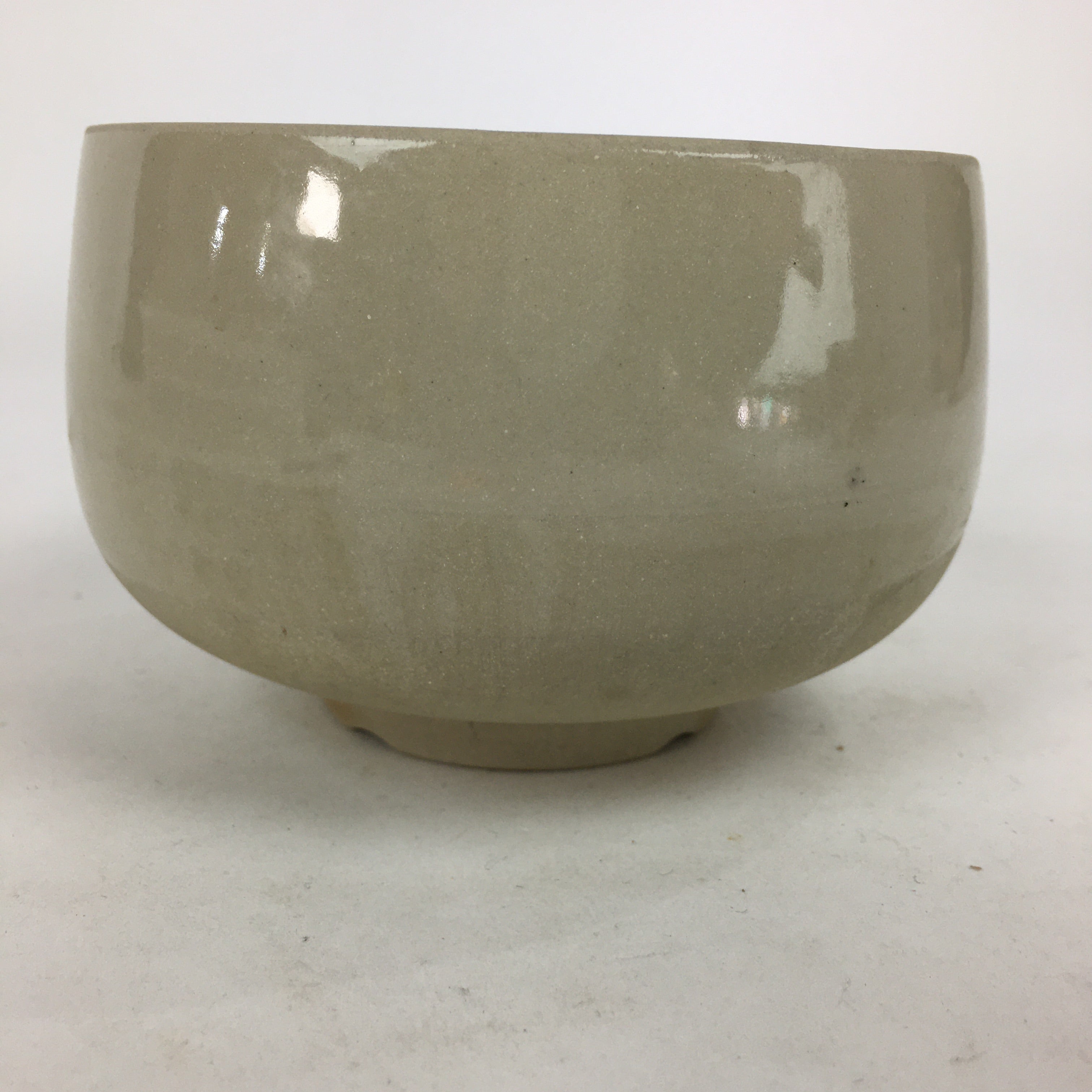 Japanese Ceramic Tea Ceremony Green Tea Bowl Vtg Chawan Face GTB868