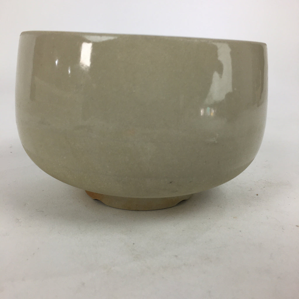 Japanese Ceramic Tea Ceremony Green Tea Bowl Vtg Chawan Face GTB868