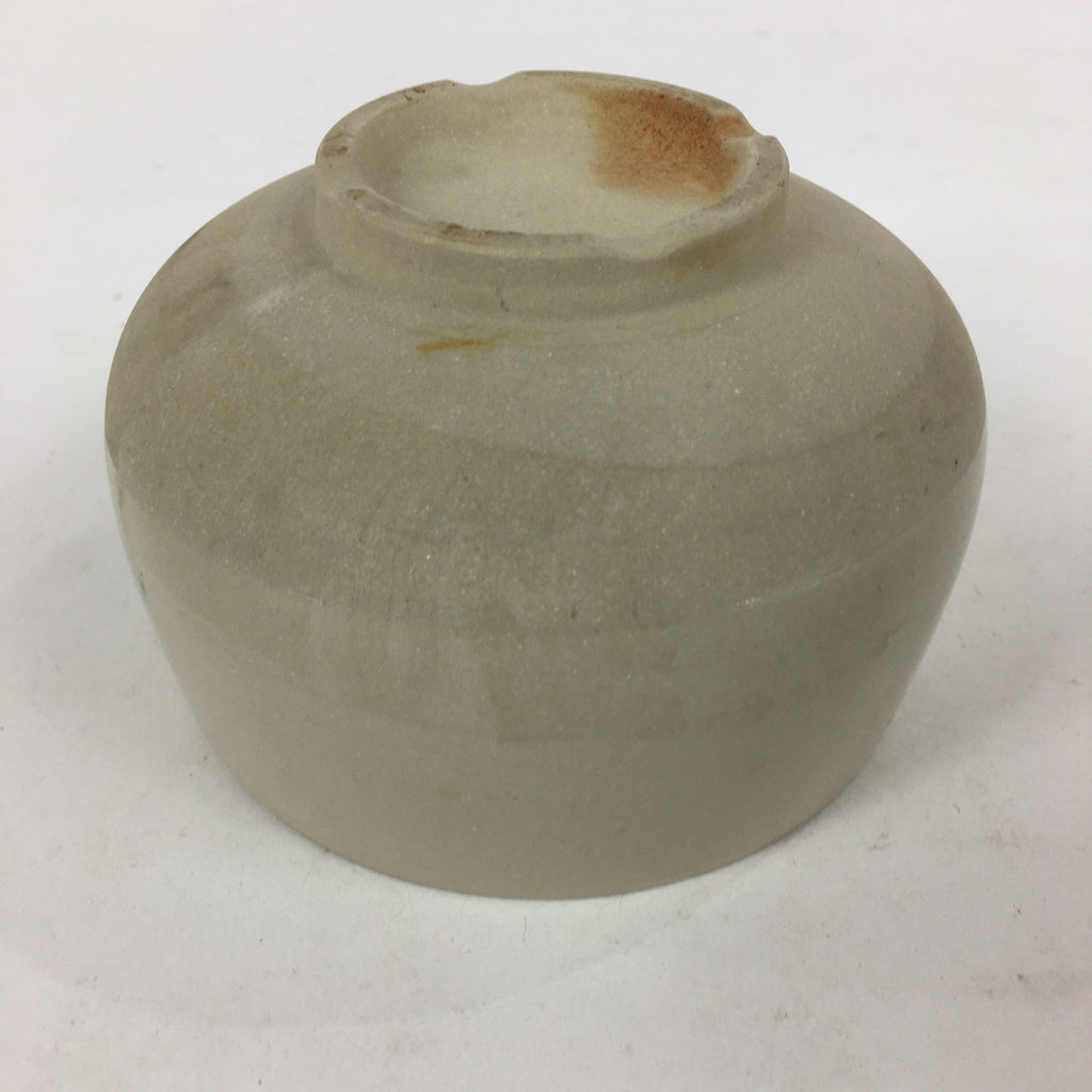 Japanese Ceramic Tea Ceremony Green Tea Bowl Vtg Chawan Face GTB868
