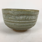 Japanese Ceramic Tea Ceremony Green Tea Bowl Vtg Chawan Gray GTB846