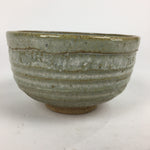 Japanese Ceramic Tea Ceremony Green Tea Bowl Vtg Chawan Gray GTB846