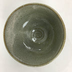 Japanese Ceramic Tea Ceremony Green Tea Bowl Vtg Chawan Gray GTB846