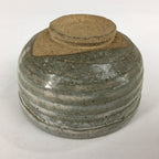 Japanese Ceramic Tea Ceremony Green Tea Bowl Vtg Chawan Gray GTB846
