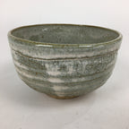Japanese Ceramic Tea Ceremony Green Tea Bowl Vtg Chawan Gray GTB846