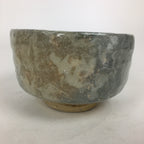 Japanese Ceramic Tea Ceremony Green Tea Bowl Vtg Chawan Gray GTB865