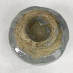 Japanese Ceramic Tea Ceremony Green Tea Bowl Vtg Chawan Gray GTB865