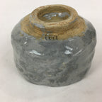 Japanese Ceramic Tea Ceremony Green Tea Bowl Vtg Chawan Gray GTB865