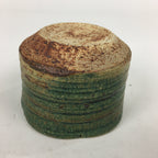 Japanese Ceramic Tea Ceremony Green Tea Bowl Vtg Chawan Green Brown GTB853