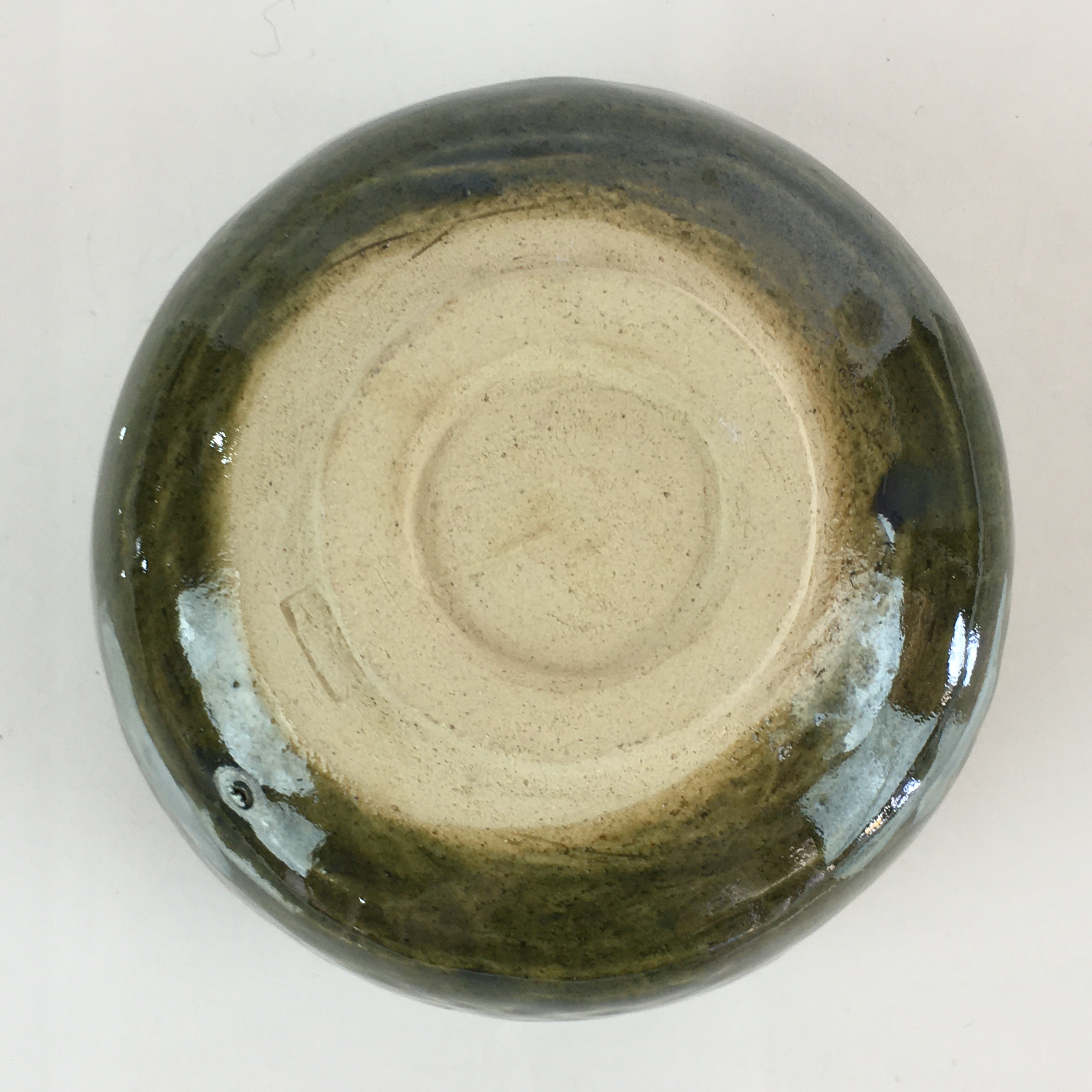 Japanese Ceramic Tea Ceremony Green Tea Bowl Vtg Chawan Green GTB948