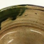 Japanese Ceramic Tea Ceremony Green Tea Bowl Vtg Chawan Green Oribe GTB908