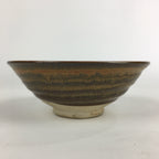 Japanese Ceramic Tea Ceremony Green Tea Bowl Vtg Chawan Hira-gata GTB891