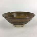 Japanese Ceramic Tea Ceremony Green Tea Bowl Vtg Chawan Hira-gata GTB891
