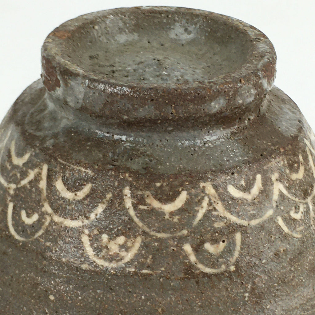 Japanese Ceramic Tea Ceremony Green Tea Bowl Vtg Chawan Ido-gata GTB886
