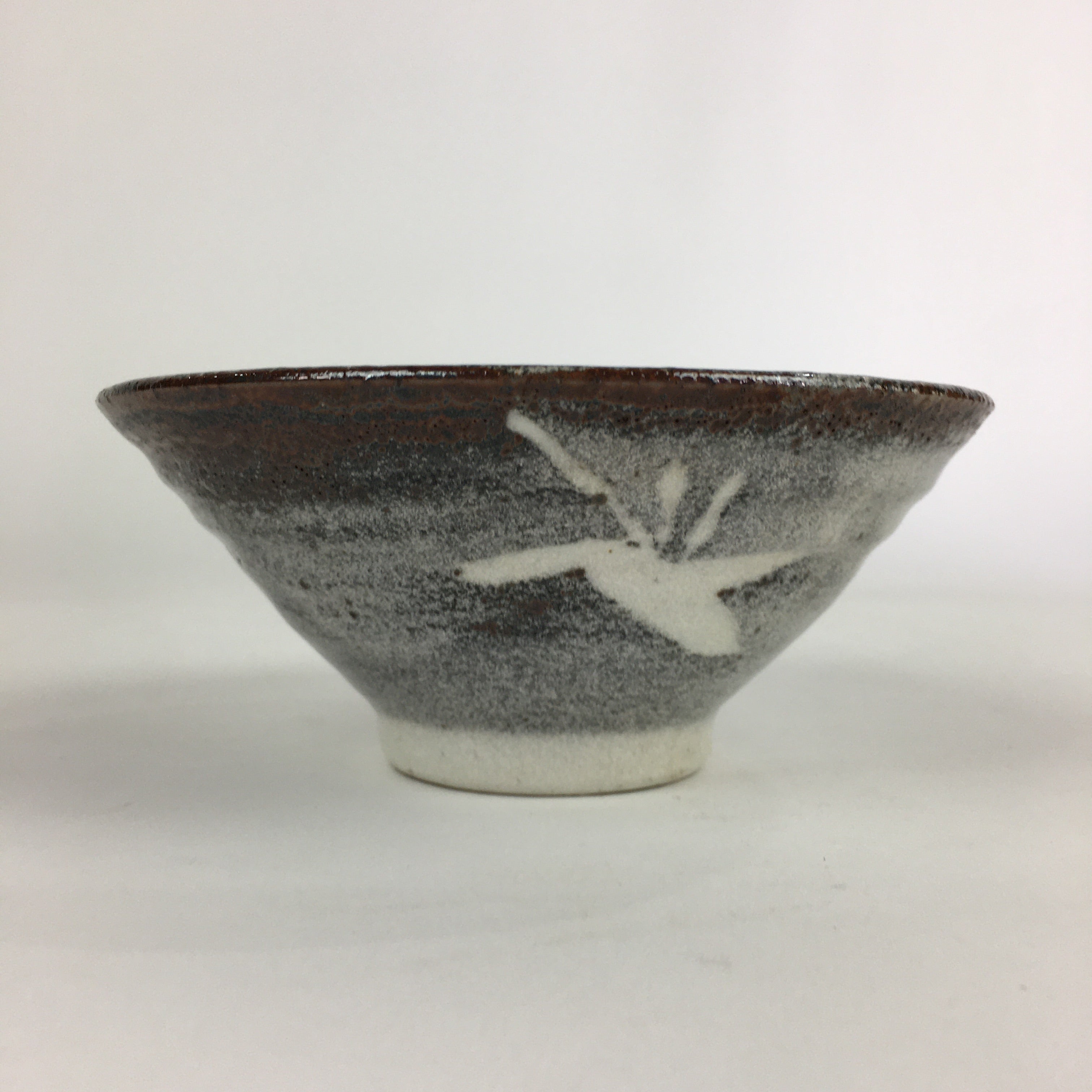 Japanese Ceramic Tea Ceremony Green Tea Bowl Vtg Chawan Ido-gata GTB898