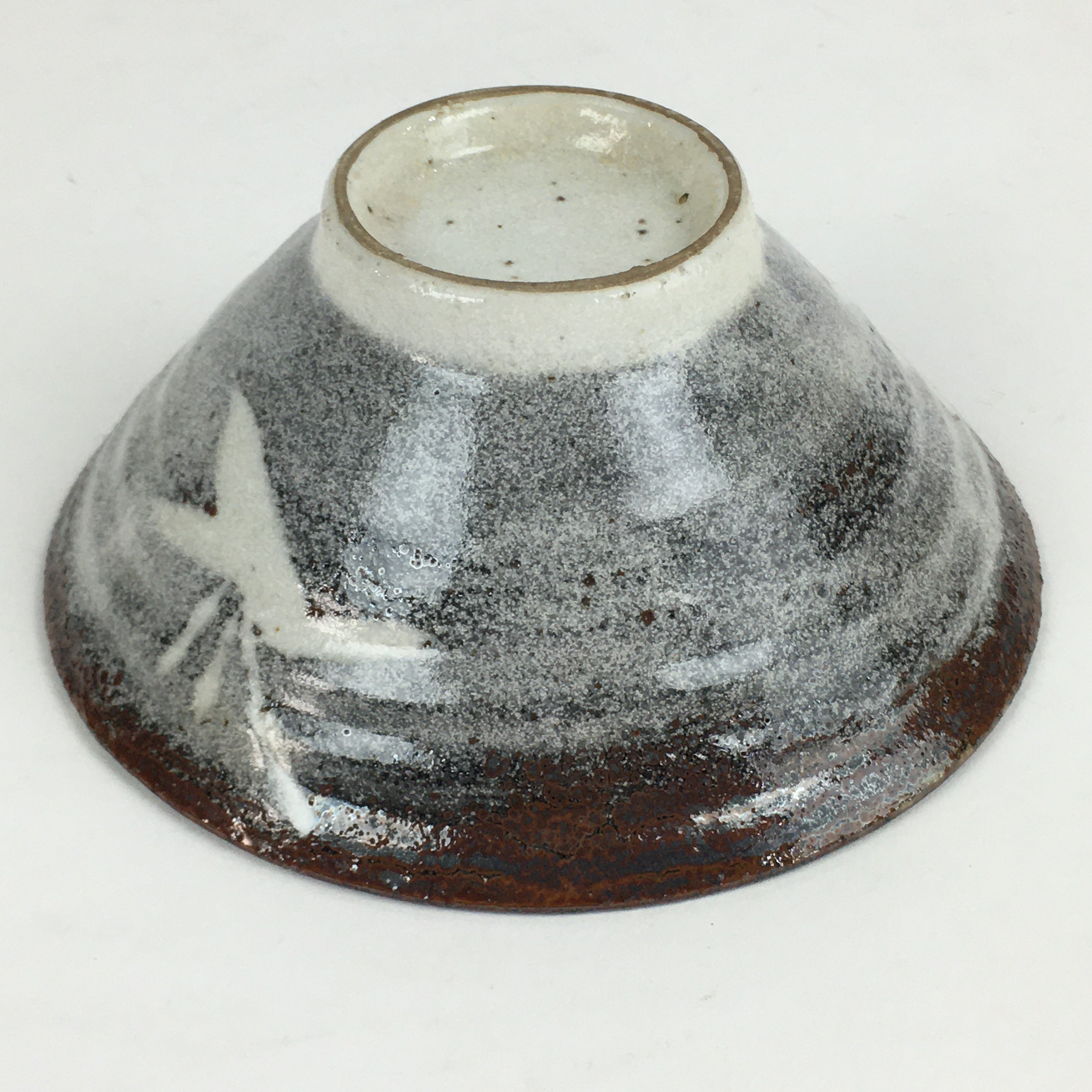 Japanese Ceramic Tea Ceremony Green Tea Bowl Vtg Chawan Ido-gata GTB898
