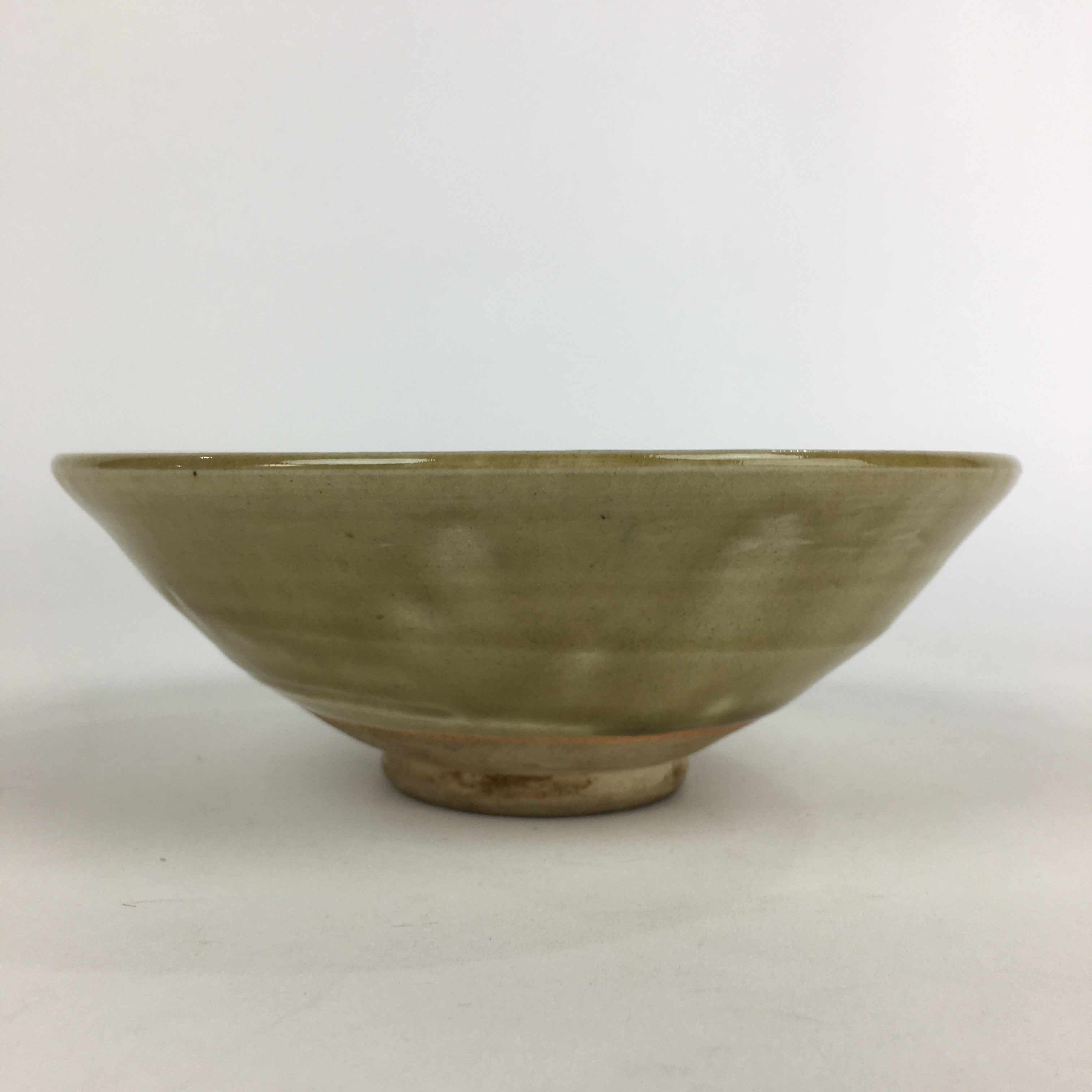 Japanese Ceramic Tea Ceremony Green Tea Bowl Vtg Chawan Kiseto GTB916