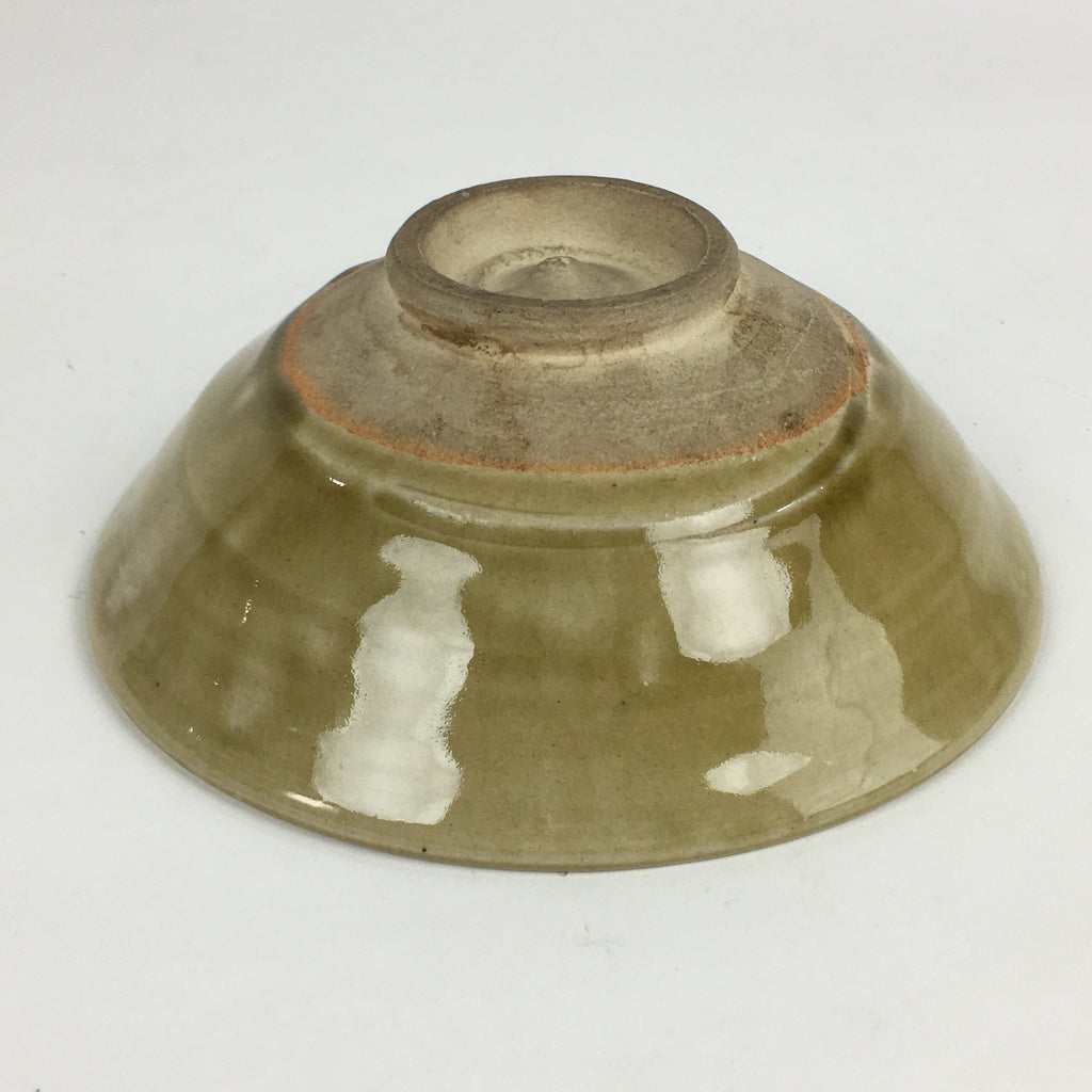 Japanese Ceramic Tea Ceremony Green Tea Bowl Vtg Chawan Kiseto GTB916